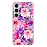Samsung Galaxy S23 Plus shockproof hoesje - Rosy blooms - thumbnail