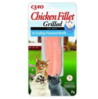 INABA Ciao Grilled Chicken fillet in scallop flavored broth - Kattensnoepje - 25g - thumbnail
