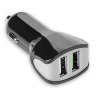 Celly CC2USBTURBOBK oplader voor mobiele apparatuur Zwart, Grijs Auto - thumbnail