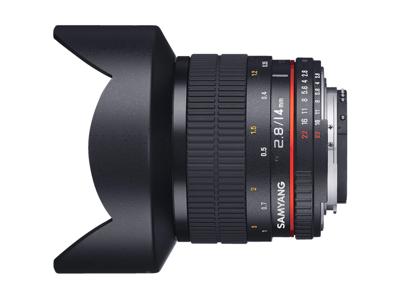 Samyang 14/2,8 objectief DSLR Canon EF AE handmatige focus automatische diafragma fotolens, groothoeklens zwart