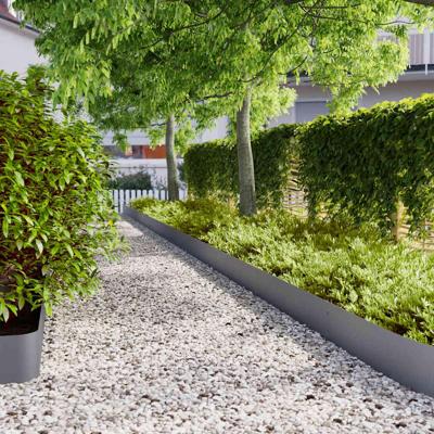 Gazonranden 30 st 20x103 cm koudgewalst staal antraciet Gazonranden 30 st 20x103 cm koudgewalst staal antraciet