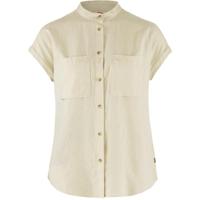 Fjallraven Övik Hemp SS Shirt Dames Chalk White S - thumbnail