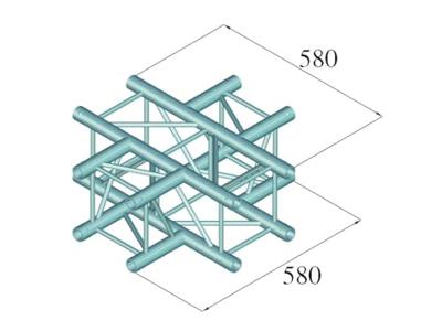 ALUTRUSS DECOLOCK DQ4-SPAC41 4-way Cross Piece bk