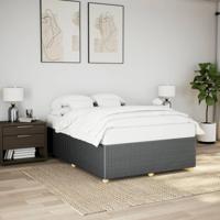 Bedframe zonder matras stof donkergrijs 140x190 cm - thumbnail