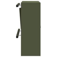 Brievenbus Olijfgroen 30 x 23 x 55 cm Staal - thumbnail