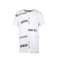 Cars T-shirt Custero met all over print wit/zwart - thumbnail