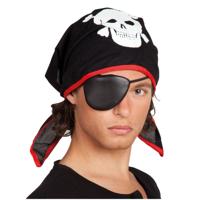 Boland Piraat bandana met ooglap - thumbnail