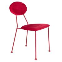 Bold Monkey Eetkamerstoel Kiss The Froggy Rood 84 x 45 x 51 - thumbnail