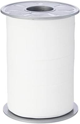 Krullint 10mm x 200 meter Opak kleur wit milk 600