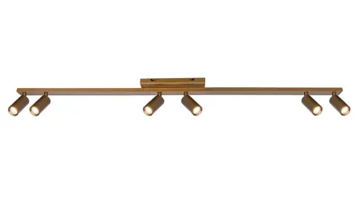 Freelight Spot Scolo 6 lichts L 119 cm brons goud