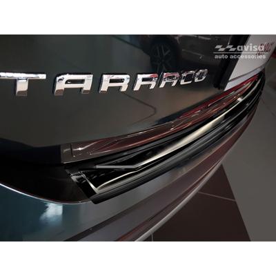 Zwart RVS Bumper beschermer passend voor Seat Tarraco 2019- AV245196
