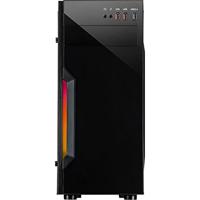 Inter-Tech b-42 rgb midi tower behuizing (zwart | 3x usb-a | rgb | window) - thumbnail