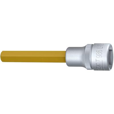 HAZET Dopsleutelbit 986L-10 · 1/2 inch (12,5 mm) vierkant hol · Binnen-zeskant-profiel · SW 10 mm