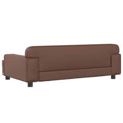 VidaXL Hondenmand 90x53x30 cm kunstleer bruin