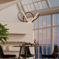 Lyora Design hanglampApus zwart Ø 70cm - 9348051 - thumbnail