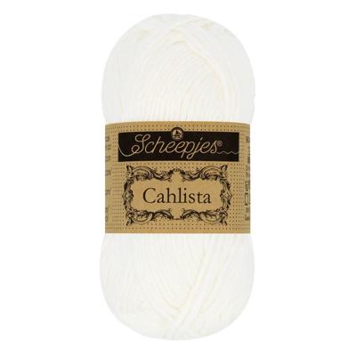 Scheepjes Cahlista 50g - 106 Snow White - Haakgaren / Breigaren