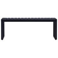 VidaXL Tuinbank 120,5 cm ps-plaat zwart - thumbnail