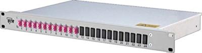 Metz Connect Spleissbox uitgerust OpDATfix 12LC-D OM4 OpDat Patchpaneel LWL 4250184172307