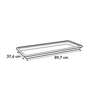 Elho green basics plantenbak schotel xxl 100 cm living black - thumbnail