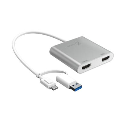 j5create USB-C® to Dual HDMI™ Multi-Monitor Adapter