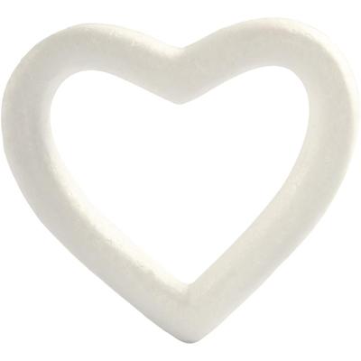 Creativ Company Hart, h: 12,5 cm, d: 2,5 cm, b: 13,5 cm, wit, 1 stuk