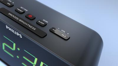 Philips TAR3306/12 Wekker radio Zwart - thumbnail