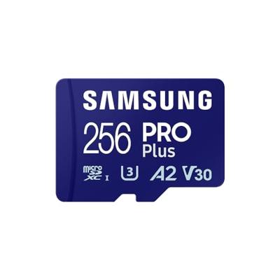 Samsung PRO Plus 256GB (2023) microSDXC + SD Adapter Micro SD-kaart Blauw
