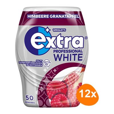 Wrigley's - Extra Professional White Raspberry Pomegranate - 12x 50 stuks