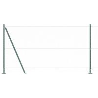 VidaXL Afrasteringspaal groen 10 x 1,2 m (25 mm gaas) staal en pvc - thumbnail