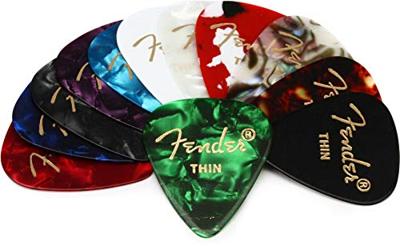 Fender 351 Celluloid Medley Pack Thin (12 stuks)