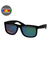 Spectrum polarized zonnebril vierkant mat zwart groen heren - thumbnail