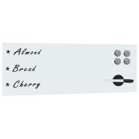 vidaXL Whiteboard voor aan de wand magnetisch 60x20 cm glas - thumbnail