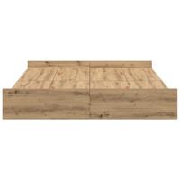 Opbergbedframe met lade artisanaal eikenkleurig 150 x 200 cm - thumbnail