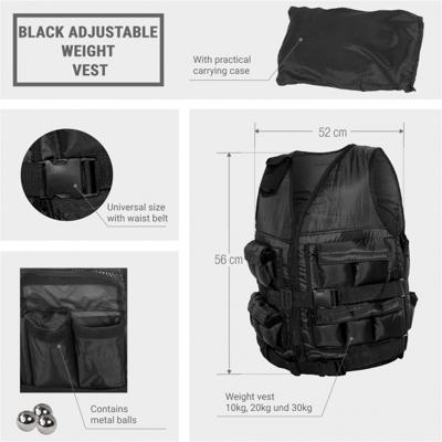 Gewichtsvest 30 kg verstelbaar Gewichtsvest 30 kg verstelbaar