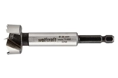 Wolfcraft Houtcilinderboor | Schacht 6-kant | Ø26 x 90mm | 1 stuk - 3309000