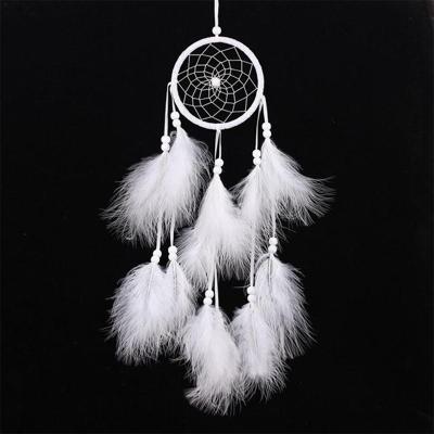 Eenvoudige creatieve huis decoratie ornamenten Dream Catcher auto hanger (wit)