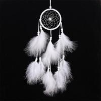 Eenvoudige creatieve huis decoratie ornamenten Dream Catcher auto hanger (wit) - thumbnail