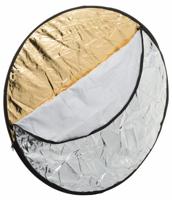 BRESSER BR-TR2 7 in 1 opvouwbare Diffuser, Reflectiescherm en Achtergrond 56cm rond - thumbnail