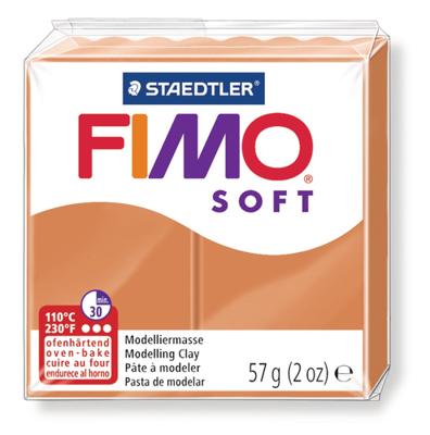 Boetseerklei fimo soft 57 g cognac