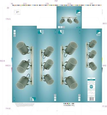 Eglo Design plafondspotVillabate 3-lichts - 98141