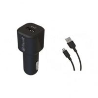 Auto oplader Muvit 1,2 m Zwart - thumbnail