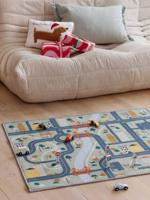 Tapijt racebaan met houten benodigdheden / toebehoren FSC® groen - thumbnail