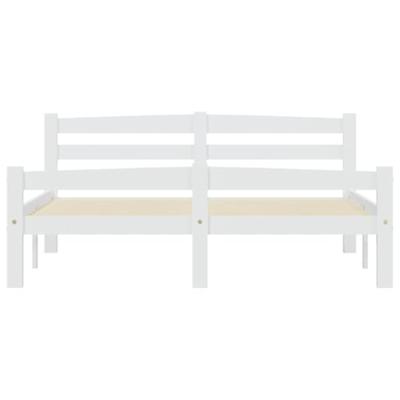 Bedframe massief grenenhout wit 120x200 cm Bedframe massief grenenhout wit 120x200 cm