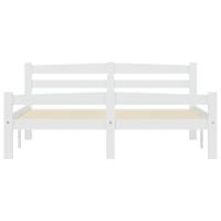 Bedframe massief grenenhout wit 120x200 cm - thumbnail