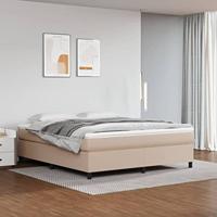 Boxspring bed kunstleer cappuccinokleurig 160x200 cm - thumbnail