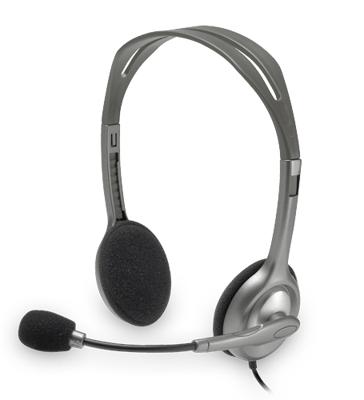 Logitech H110 Computer On Ear headset Kabel Stereo Grijs Ruisonderdrukking (microfoon)