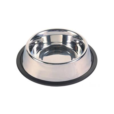 Trixie 24854 roestvrijstalen kom, rubberen ring, 1,75 l/ø 30 cm