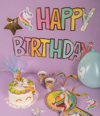 Swirl decorations unicorn