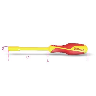 Beta Dopschroevendraaier zeskant dop 943MQ 13 - 009430243