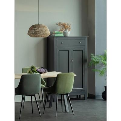 WOOOD Opbergkast 'Eva' 150 x 93cm, kleur Zwart - thumbnail